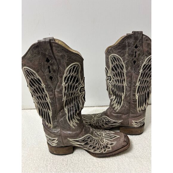Corral women’s sequin wing and cross Inlay Western boots size 8.5 - Picture 7 of 8